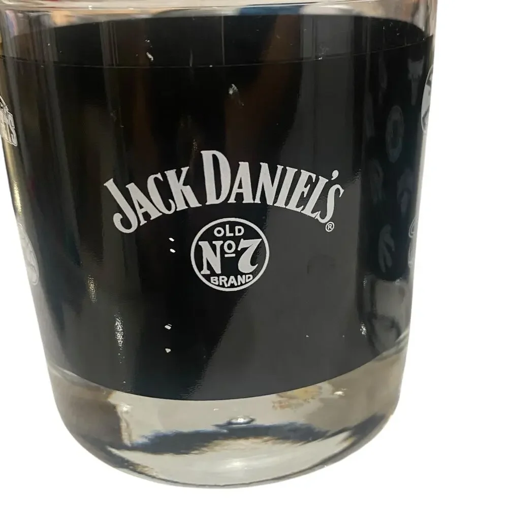 Set of 3 Jack Daniels NBA Lowball Glasses Bourbon Whiskey Rocks Limited Edition